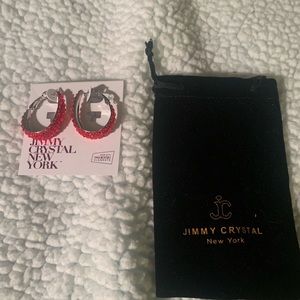 COPY - Gorgeous sparkling red JIMMY CRYSTAL Earrings THESE ARE NOT SOLD!!